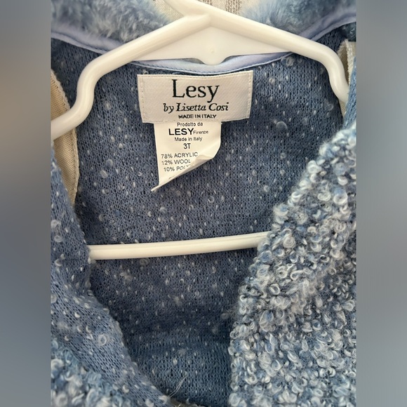 Lesy Lisseta Cosi Faux Fur Belted Dress Size 3T - Picture 5 of 11